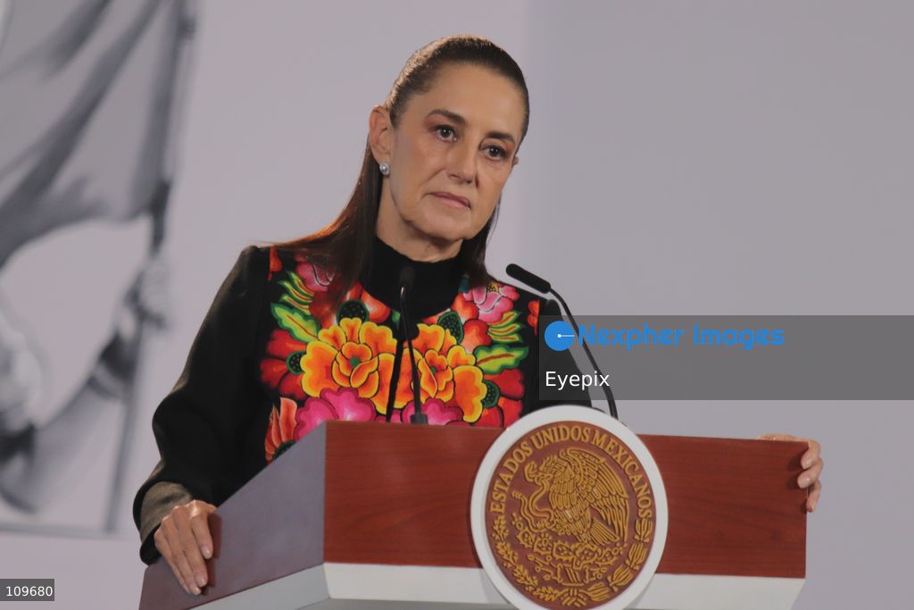 Mexico’s President Claudia Sheinbaum Pardo, speaks about Luiz Inácio Lula da Silva's election victory in Brazil during a news conference at the National Palace. on October 26, 2026 in Mexico City, Mexico. (Photo by Carlos Santiago/ Eyepix Group/Eyepix via Nexpher Images)