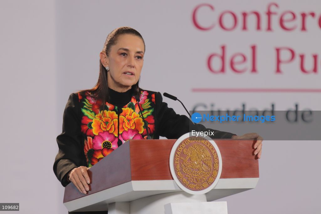 Mexico’s President Claudia Sheinbaum Pardo, speaks about Luiz Inácio Lula da Silva's election victory in Brazil during a news conference at the National Palace. on October 26, 2026 in Mexico City, Mexico. (Photo by Carlos Santiago/ Eyepix Group/Eyepix via Nexpher Images)