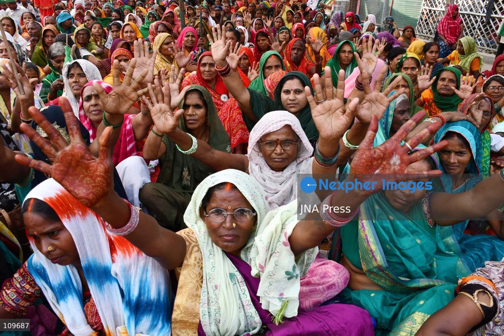 PRAYAGRAJ, INDIA, OCTOBER 26, 2026: Rakesh Tikait, national spokesperson of the Bharatiya Kisan Union (BKU), joins farmers during a Kisan Mahapanchayat gathering at Mundera Mandi in Prayagraj, Uttar Pradesh. Participants demand fair crop prices, adequate agricultural supplies and fair compensation for land acquired for development projects. (Photo by Saurabh Kumar/JNA Press via Nexpher Images)