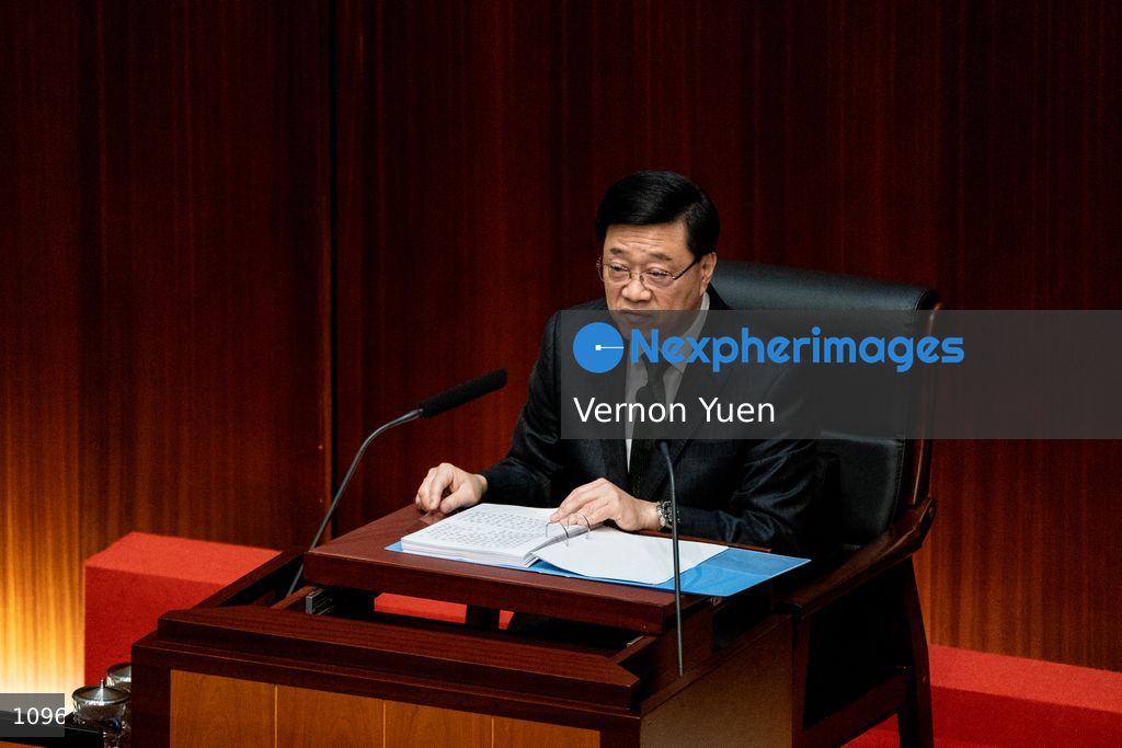 Hong Kong Chief Executive Delivers Policy Address in Legco