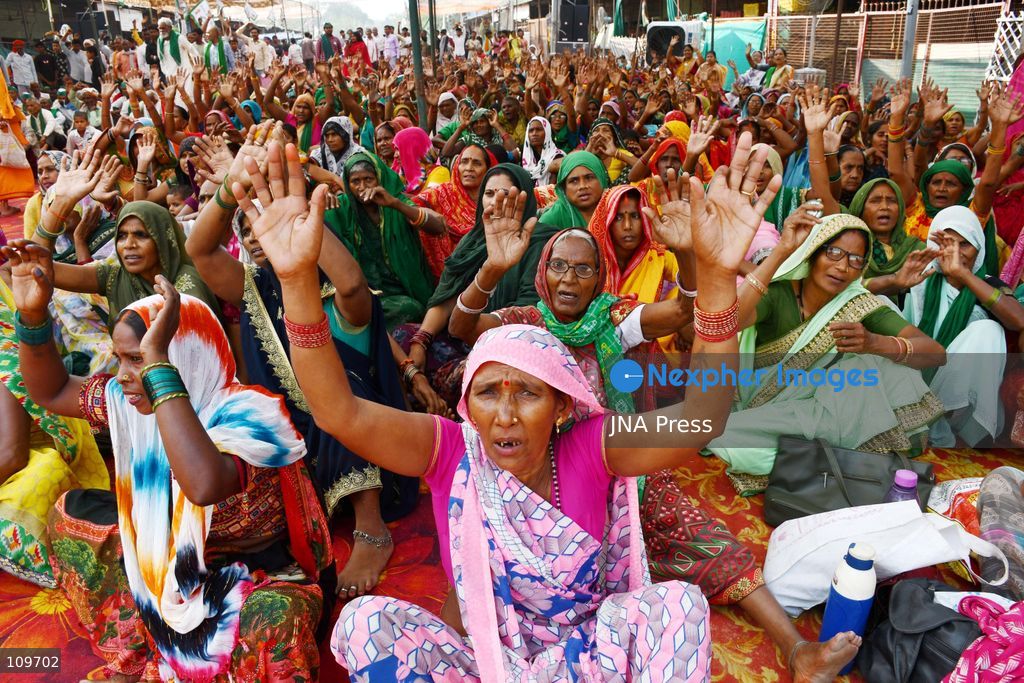 PRAYAGRAJ, INDIA, OCTOBER 26, 2026: Rakesh Tikait, national spokesperson of the Bharatiya Kisan Union (BKU), joins farmers during a Kisan Mahapanchayat gathering at Mundera Mandi in Prayagraj, Uttar Pradesh. Participants demand fair crop prices, adequate agricultural supplies and fair compensation for land acquired for development projects. (Photo by Saurabh Kumar/JNA Press via Nexpher Images)