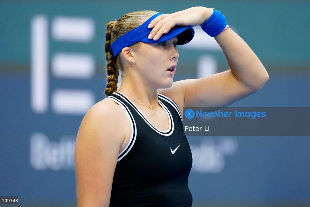 Mirra Andreeva in action against Nikola Bartunkova of Czech Republic during their women's singles semi-final match on day eleven of China Open at the National Tennis Center on October 10, 2026 in Beijing, China. (Photo by Peter Li/Nexpher Images)
