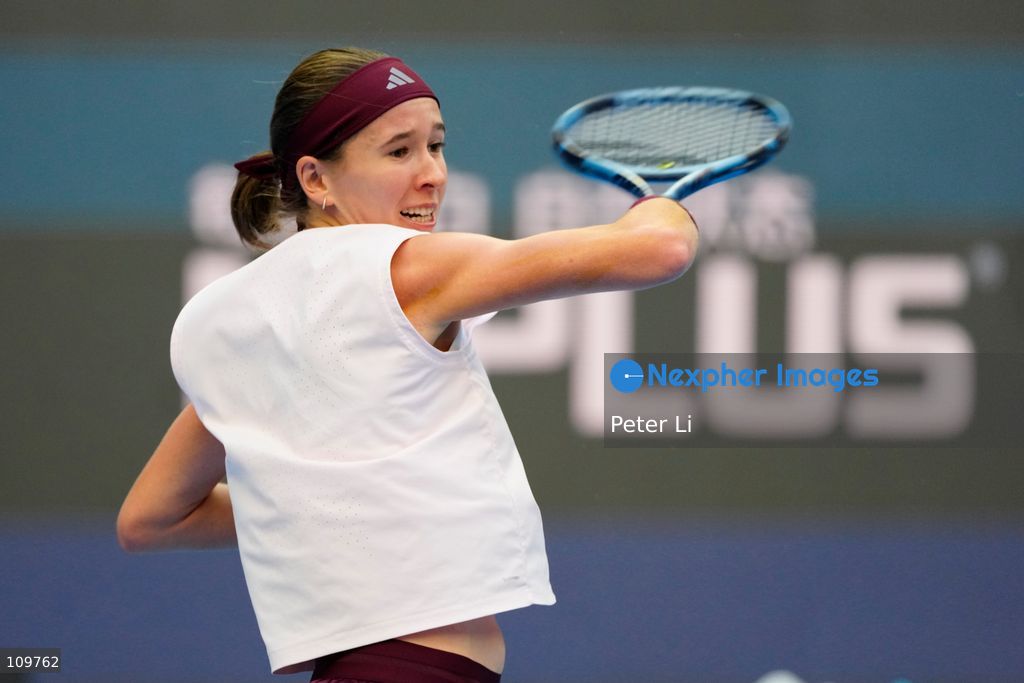 Nikola Bartunkova of Czech Republic reacts against Mirra Andreeva during their women's singles semi-final match on day eleven of China Open at the National Tennis Center on October 10, 2026 in Beijing, China. (Photo by Peter Li/Nexpher Images)