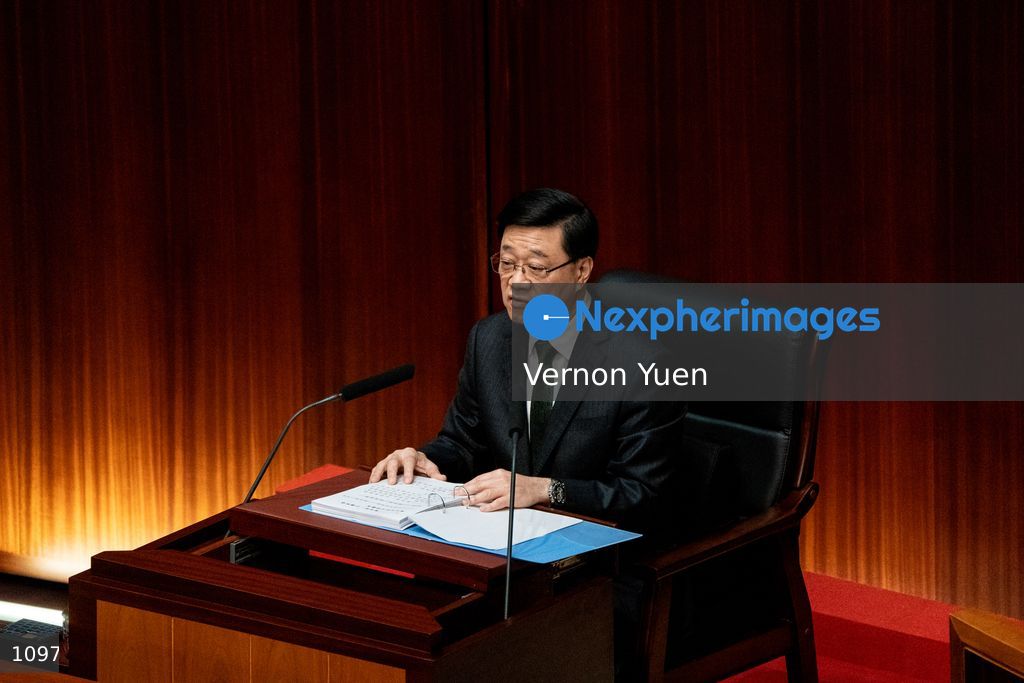 Hong Kong Chief Executive Delivers Policy Address in Legco