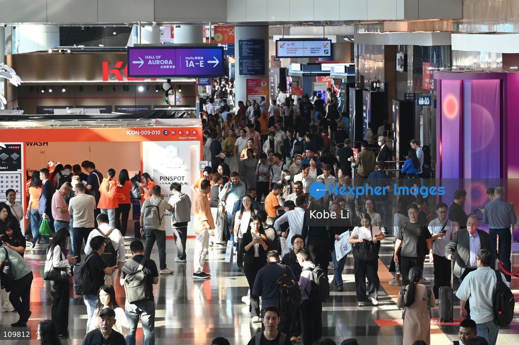 A general view showing visitors visiting the Hong Kong International Lighting Fair on October 27, 2026 in Hong Kong. (Photo by Kobe Li/Nexpher Images)
