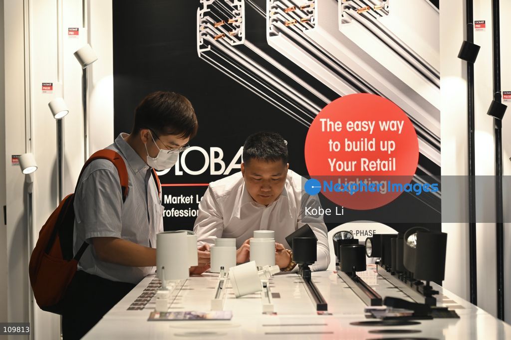 A general view showing visitors visiting the Hong Kong International Lighting Fair on October 27, 2026 in Hong Kong. (Photo by Kobe Li/Nexpher Images)