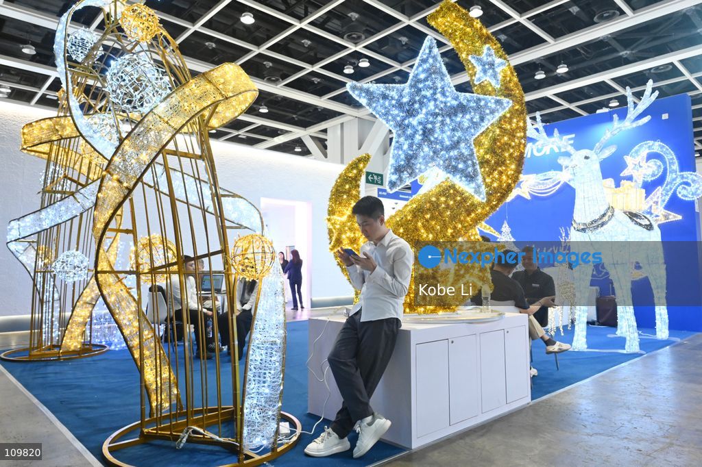 A general view showing visitors visiting the Hong Kong International Lighting Fair on October 27, 2026 in Hong Kong. (Photo by Kobe Li/Nexpher Images)