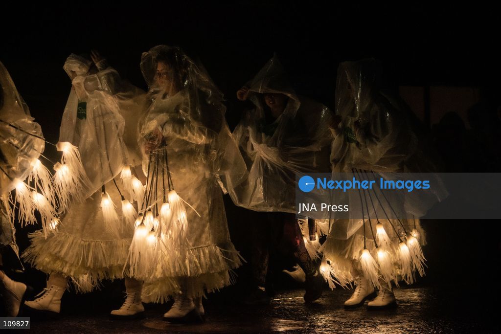 DUBLIN, IRELAND - OCTOBER 26, 2026: Crowds attend the Macnas "Fiáin" parade through Dublin's North East Inner City as the closing event of the Bram Stoker Festival. (Photo by Nadia Caimi/JNA Press via Nexpher Images)