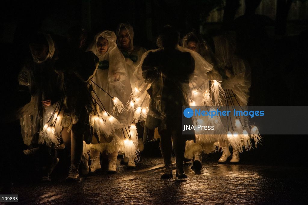 DUBLIN, IRELAND - OCTOBER 26, 2026: Crowds attend the Macnas "Fiáin" parade through Dublin's North East Inner City as the closing event of the Bram Stoker Festival. (Photo by Nadia Caimi/JNA Press via Nexpher Images)