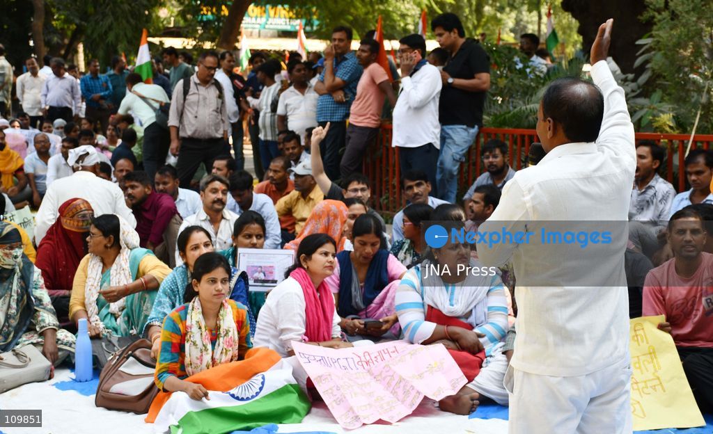 PRAYAGRAJ, INDIA - OCTOBER 27, 2026: Candidates in the PGT-TGT teacher recruitment process staged a protest at the Directorate of Education in Prayagraj to press for their demands. They are seeking the opportunity to take part in the recruitment process under the old set of rules. (Photo by Saurabh Kumar/JNA Press via Nexpher Images)