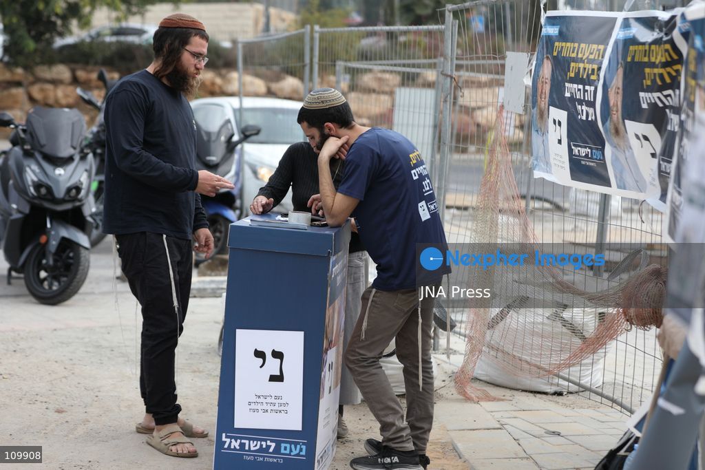 JERUSALEM - OCTOBER 27, 2026: Voters from towns and villages surrounding the city headed to the polling station at the Abdullah Bin Al-Hussein School in the Sheikh Jarrah neighbourhood to cast their ballots in the Knesset election. Arab and Jewish voters alike arrived from the early hours of the morning. (Photo by Mohammad hamad/JNA Press via Nexpher Images)