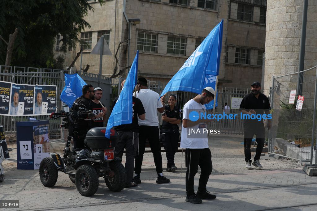 JERUSALEM - OCTOBER 27, 2026: Voters from towns and villages surrounding the city headed to the polling station at the Abdullah Bin Al-Hussein School in the Sheikh Jarrah neighbourhood to cast their ballots in the Knesset election. Arab and Jewish voters alike arrived from the early hours of the morning. (Photo by Mohammad hamad/JNA Press via Nexpher Images)