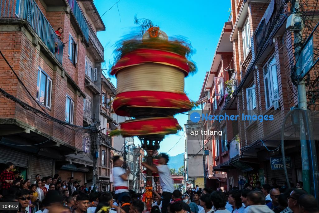KATHMANDU, NEPAL – OCTOBER 27, 2026: Devotees from the Newar community perform age-old rituals during the traditional Chokte Narayan Jatra(Handigaun Jatra)festival in Handigaun, Kathmandu, Nepal. The annual cultural procession brings together local residents to celebrate heritage, preserve ancient traditions, and foster community unity within the historic Kathmandu Valley. (Photo by ap tolang/Nexpher Images)