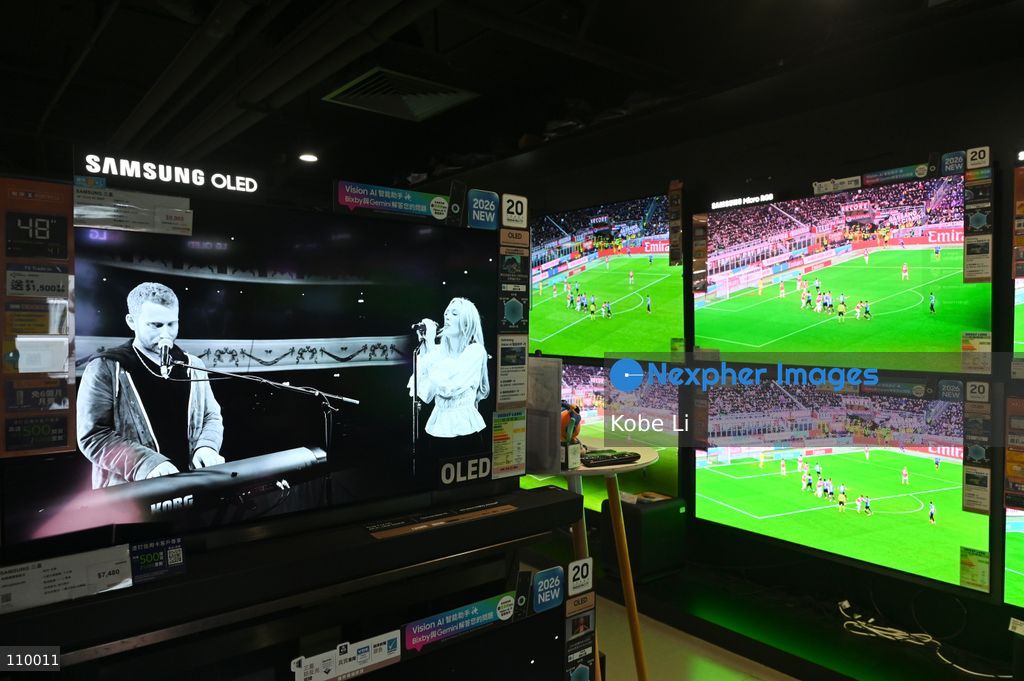 A general view showing Samsung's products displaying at a shop at Central on October 28, 2026 in Hong Kong. (Photo by Kobe Li/Nexpher Images)