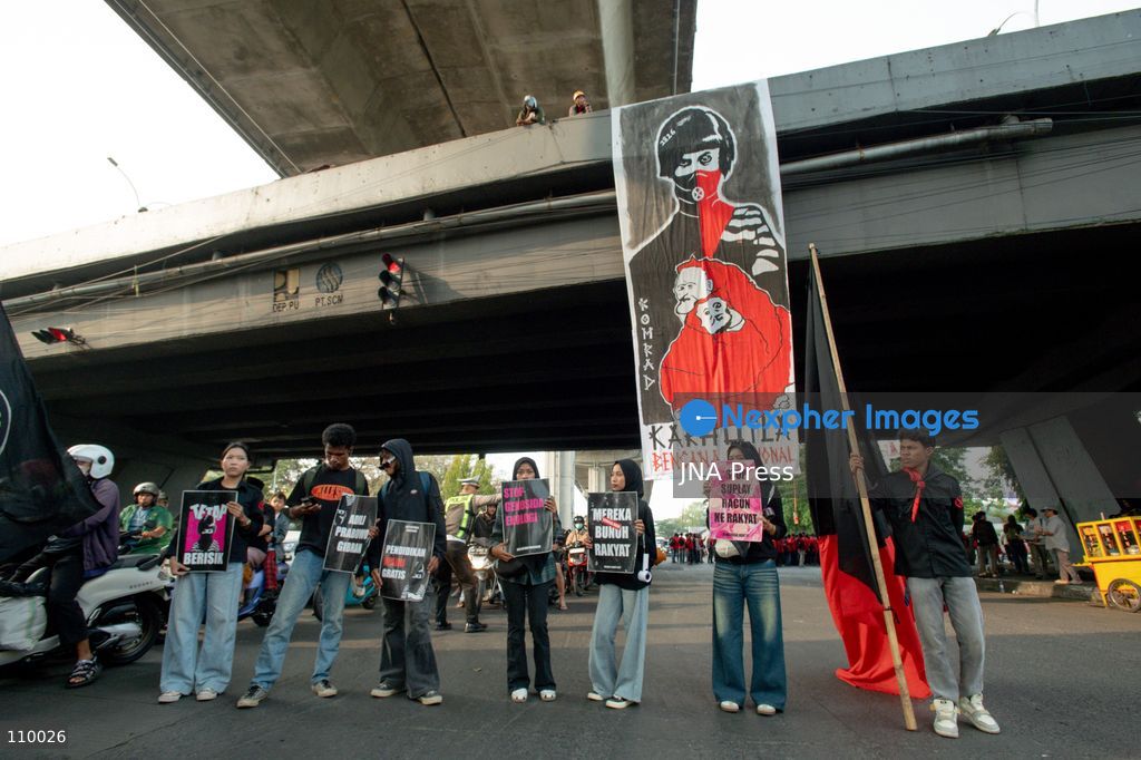 MAKASSAR, INDONESIA – OCTOBER 28, 2026: University students and demonstrators, including NGO representatives, march through central Makassar, South Sulawesi, during a Youth Pledge Day rally. Participants reflected on the spirit of the 1928 Youth Pledge while advocating for democratic integrity and civic rights. (Photo by Muhammad Ishaq/JNA Press via Nexpher Images)