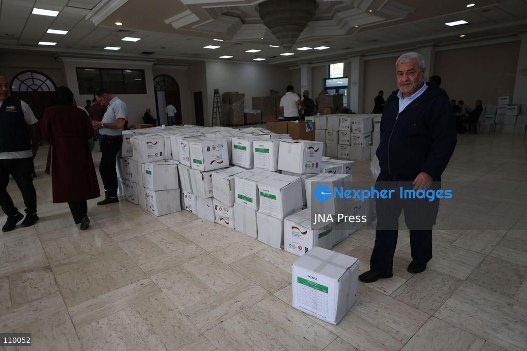 HEBRON, PALESTINE, OCTOBER 28, 2026: Relief workers collect and distribute food, medical supplies, clothing and bedding for Palestinian families displaced from the Deir Baha and Al-Jilda areas of Hebron in the occupied West Bank. The relief effort supports residents forced from their homes during an Israeli military operation that began on October 23. (Photo by Mosab shawer/JNA Press via Nexpher Images)