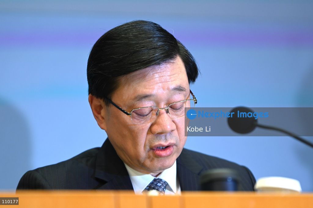 John Lee, The Chief Executive, and relevant officials will hold a press conference to the report of the Independent Committee in relation to the fire at Wang Fuk Court in Tai Po on October 29, 2026 in Hong Kong. (Photo by Kobe Li/Nexpher Images)