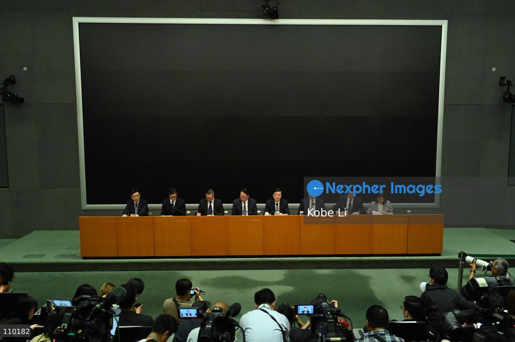 John Lee, The Chief Executive, and relevant officials will hold a press conference to the report of the Independent Committee in relation to the fire at Wang Fuk Court in Tai Po on October 29, 2026 in Hong Kong. (Photo by Kobe Li/Nexpher Images)