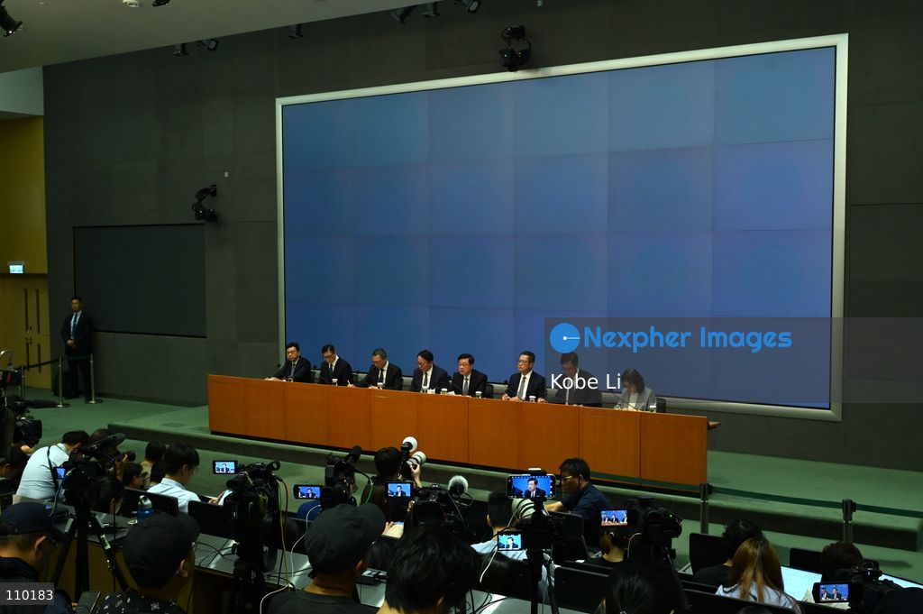 John Lee, The Chief Executive, and relevant officials will hold a press conference to the report of the Independent Committee in relation to the fire at Wang Fuk Court in Tai Po on October 29, 2026 in Hong Kong. (Photo by Kobe Li/Nexpher Images)