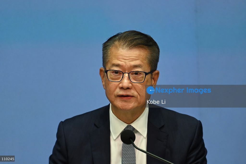 Paul Chan, Hong Kong Financial Secretary, speaking at a press conference to the report of the Independent Committee in relation to the fire at Wang Fuk Court in Tai Po on October 29, 2026 in Hong Kong. (Photo by Kobe Li/Nexpher Images)