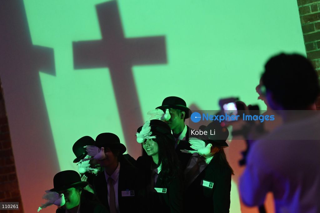Cosplayers posing photo at a Halloween event at Tai Kwun on October 29, 2026 in Hong Kong. (Photo by Kobe Li/Nexpher Images)