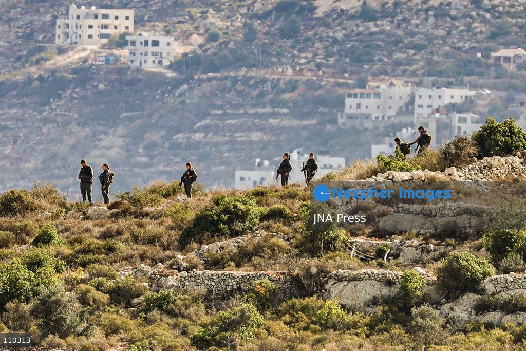 ATARA, PALESTINE, OCTOBER 29, 2026: Israeli forces evacuate an illegal settlement outpost built on land belonging to the Palestinian village of Atara, north of Ramallah in the occupied West Bank, for the third time. According to the information provided, settlers have returned to the site after previous evacuations, expanded the outpost and added new caravans. The repeated evacuations and subsequent returns highlight the ongoing dispute over land in the occupied West Bank and the continued establishment and expansion of Israeli settler outposts on Palestinian-owned land. (Photo by Salman Mohsen Alkhatib/JNA Press via Nexpher Images)
