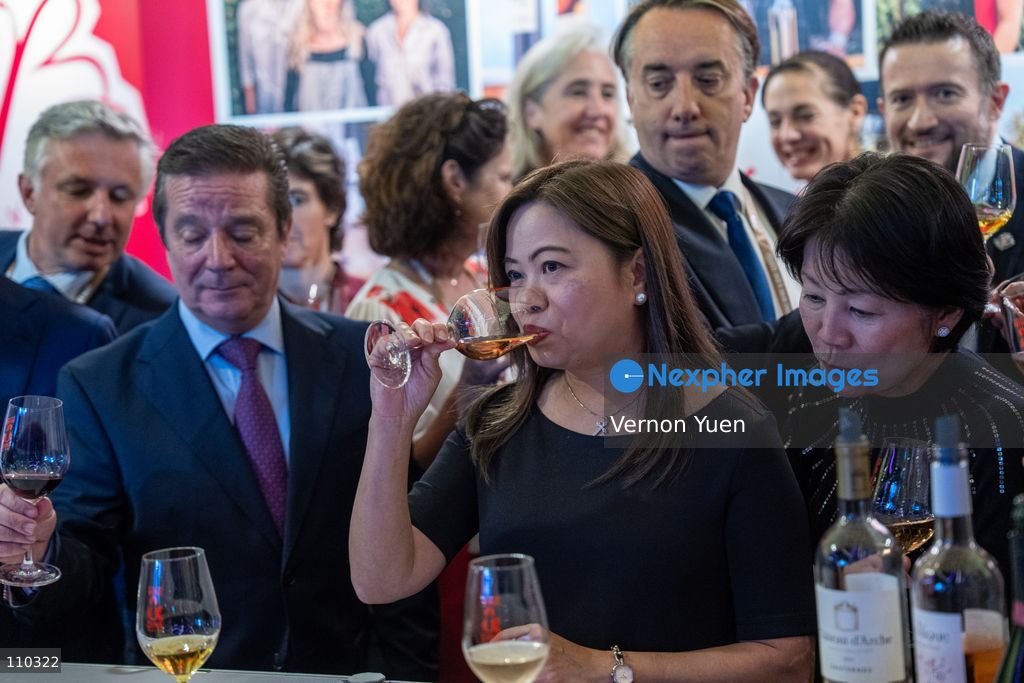 Hong Kong Secretary for Culture, Sports and Tourism, Rosanna Law Shuk-pui drinking a glass of wine at the Hong Kong Wine and Dine Festival 2026 on October 29, 2026 in Hong Kong. (Photo by Vernon Yuen/Nexpher Images)