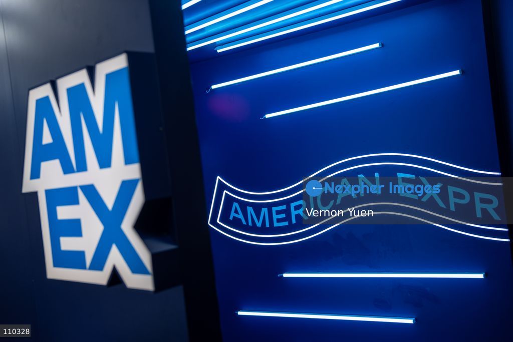 American Express AMEX logos at the Hong Kong Wine and Dine Festival 2026 on October 29, 2026 in Hong Kong. (Photo by Vernon Yuen/Nexpher Images)