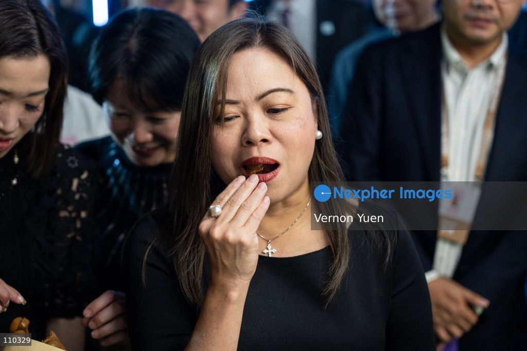 Hong Kong Secretary for Culture, Sports and Tourism, Rosanna Law Shuk-pui eating at the Hong Kong Wine and Dine Festival 2026 on October 29, 2026 in Hong Kong. (Photo by Vernon Yuen/Nexpher Images)