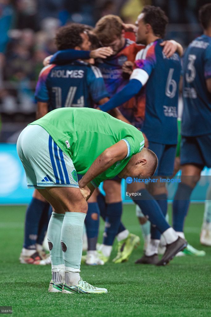 Albert Rusnák #11 of Seattle Sounders FC reacts after missing the MLS match against Houston Dynamo FC at Lumen Field. on October 28, 2026 in Seattle, Washington. (Photo by Jules Doyle / Eyepix Group/Eyepix via Nexpher Images)