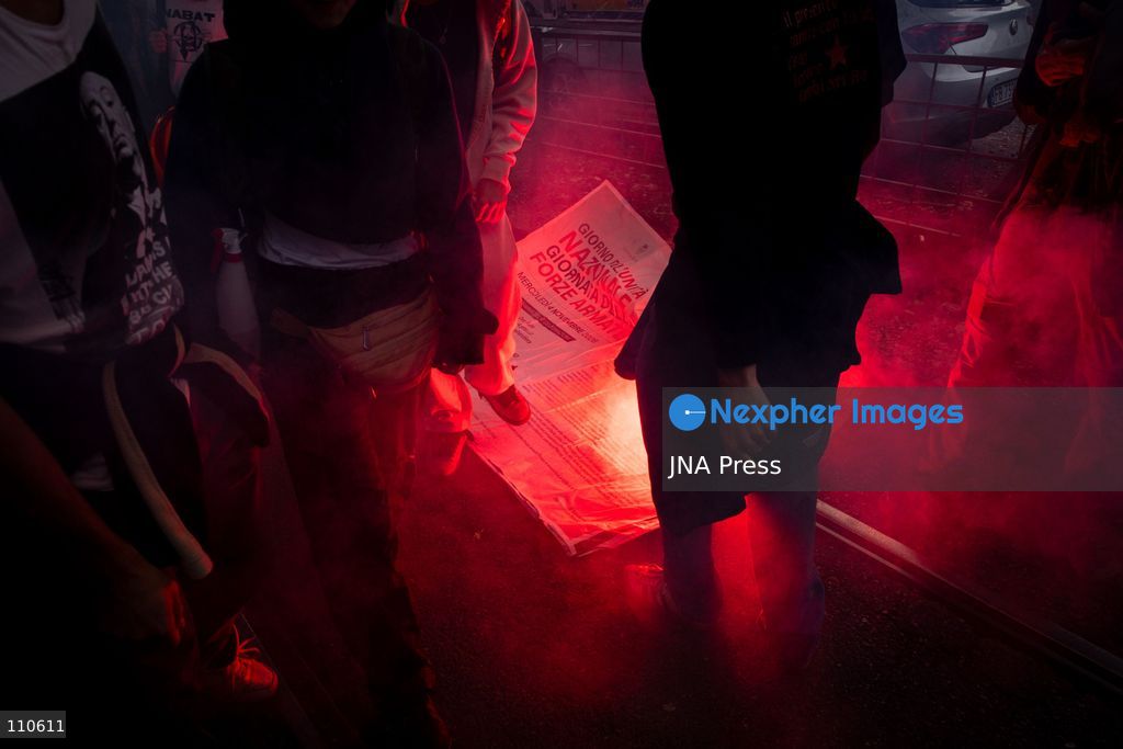 TURIN, ITALY - OCTOBER 30, 2026: Students and workers march through Turin during the general strike. Clashes broke out with police in Piazza Castello. (Photo by Luca Roggero/JNA Press via Nexpher Images)