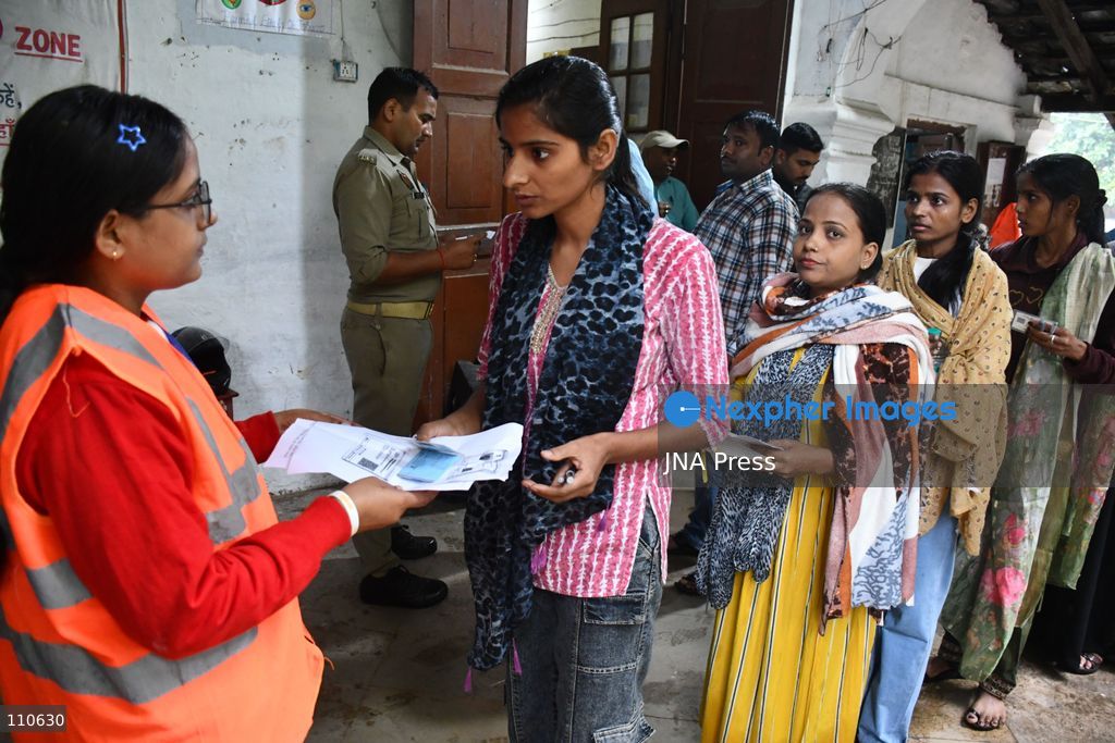 PRAYAGRAJ, INDIA - OCTOBER 30, 2026: Candidates undergo security checks and document verification before entering the examination centre to appear for the Uttar Pradesh Subordinate Services Selection Commission (UPSSSC) Preliminary Eligibility Test (PET), a state-level screening for government jobs, in Prayagraj. (Photo by Saurabh Kumar/JNA Press via Nexpher Images)