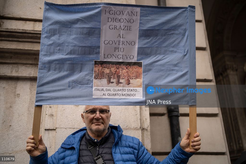 TURIN, ITALY - OCTOBER 30, 2026: Farmers, students and citizens, participate in protest during a national general strike called by the USB trade union. (Photo by Giulia Gorla/JNA Press via Nexpher Images)
