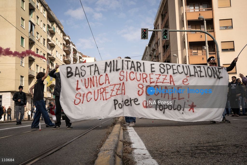 TURIN, ITALY - OCTOBER 30, 2026: Farmers, students and citizens, participate in protest during a national general strike called by the USB trade union. (Photo by Giulia Gorla/JNA Press via Nexpher Images)