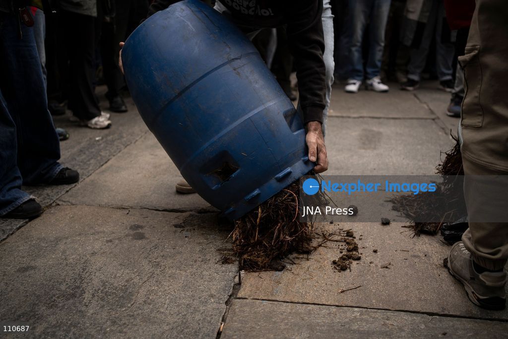 TURIN, ITALY - OCTOBER 30, 2026: Farmers, students and citizens, participate in protest during a national general strike called by the USB trade union. (Photo by Giulia Gorla/JNA Press via Nexpher Images)