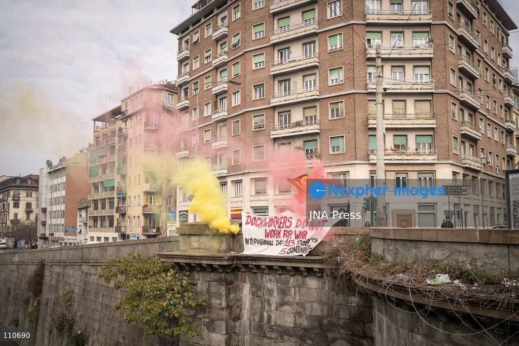 TURIN, ITALY - OCTOBER 30, 2026: Farmers, students and citizens, participate in protest during a national general strike called by the USB trade union. (Photo by Giulia Gorla/JNA Press via Nexpher Images)