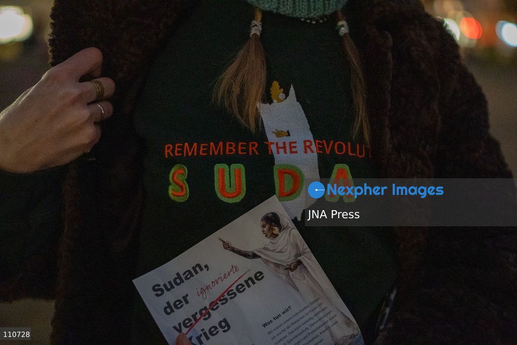 BERLIN, GERMANY, OCTOBER 29, 2026: Demonstrators gather in Berlin to commemorate victims of killings in El Fasher and express solidarity with the Sudanese people. Participants call for international attention to Sudan’s ongoing conflict and humanitarian crisis. (Photo by Shrouk Ghonim/JNA Press via Nexpher Images)