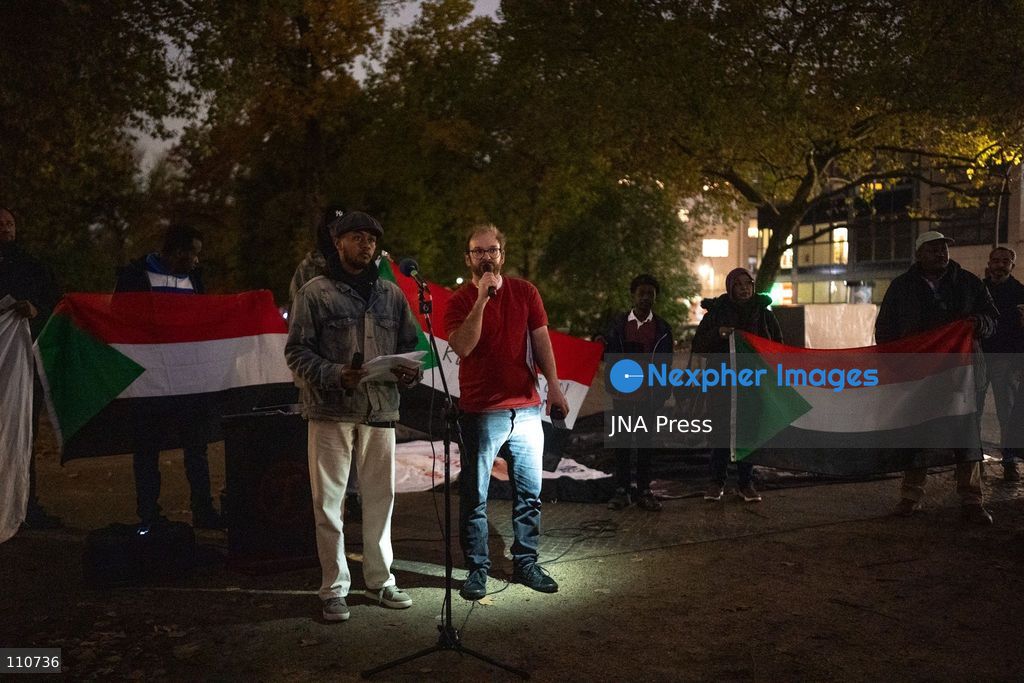 BERLIN, GERMANY, OCTOBER 29, 2026: Demonstrators gather in Berlin to commemorate victims of killings in El Fasher and express solidarity with the Sudanese people. Participants call for international attention to Sudan’s ongoing conflict and humanitarian crisis. (Photo by Shrouk Ghonim/JNA Press via Nexpher Images)