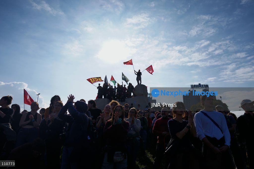 TURIN, ITALY - OCTOBER 30, 2026: Students and workers take to the streets of Turin during the nationwide general strike called by the Unione Sindacale di Base (USB), protesting against high living costs, precarious employment, low wages and poor conditions of the education system. (Photo by Chiara Antenucci/JNA Press via Nexpher Images)
