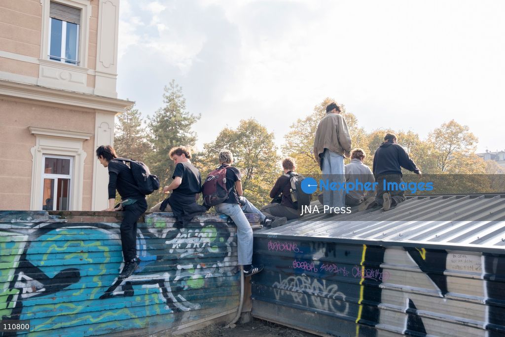 TURIN, ITALY, OCTOBER 30, 2026: Students march through central Turin during a national general strike called by the USB trade union. The student contingent follows a separate route from the main demonstration after departing from an occupied university campus, before gathering in Piazza Castello. (Photo by giulio longo/JNA Press via Nexpher Images)