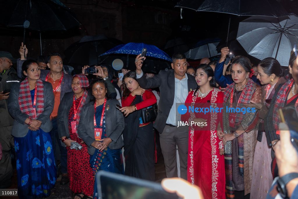 KATHMANDU, NEPAL, OCTOBER 30, 2026: Performers welcome guests with the traditional Mahakali dance and other cultural presentations during the opening ceremony of the Kathmandu Film Festival. Organized by Kathmandu Metropolitan City, the three-day event brings together filmmakers and film industry professionals from Nepal and abroad. (Photo by Ghanashyam Shrestha/JNA Press via Nexpher Images)