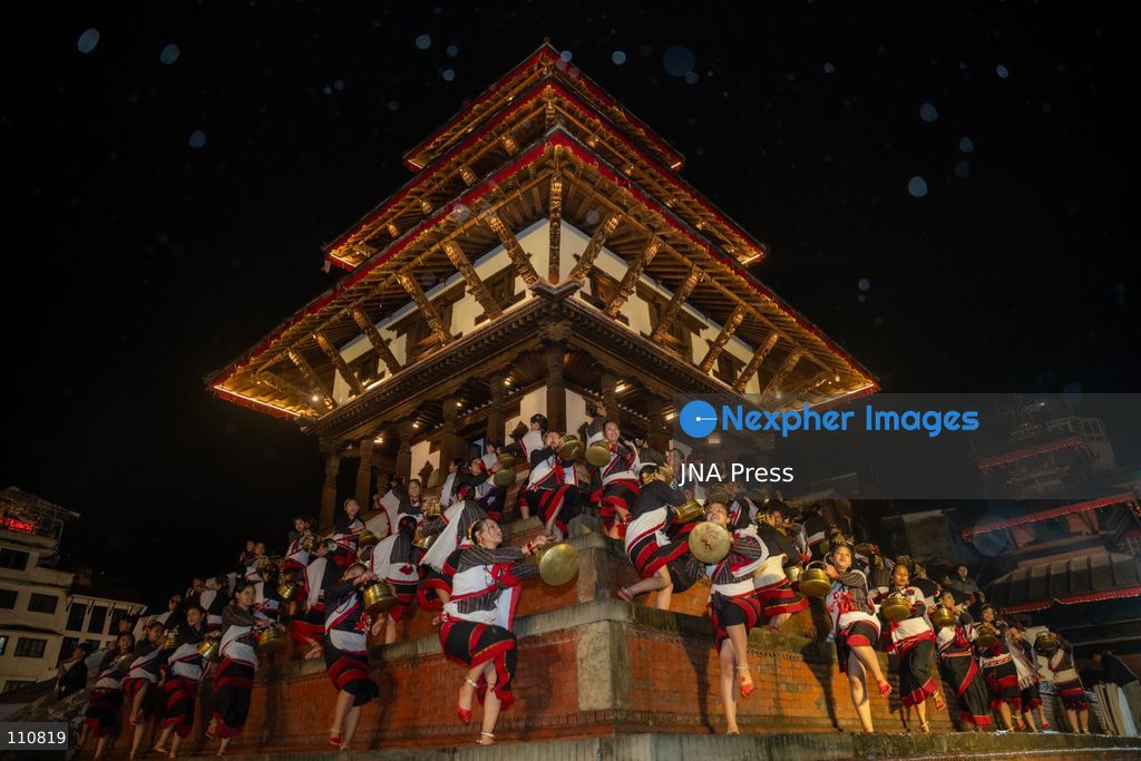 KATHMANDU, NEPAL, OCTOBER 30, 2026: Performers welcome guests with the traditional Mahakali dance and other cultural presentations during the opening ceremony of the Kathmandu Film Festival. Organized by Kathmandu Metropolitan City, the three-day event brings together filmmakers and film industry professionals from Nepal and abroad. (Photo by Ghanashyam Shrestha/JNA Press via Nexpher Images)