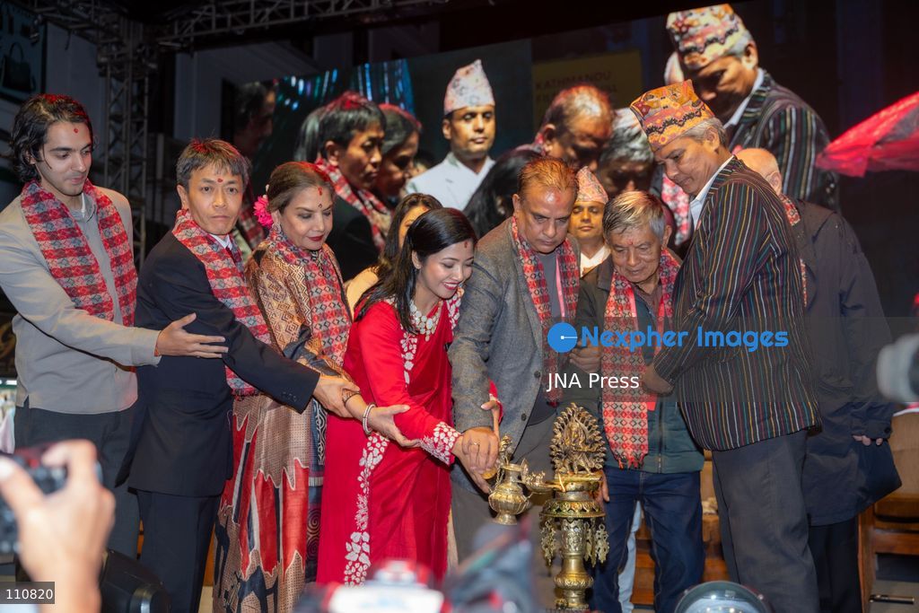 KATHMANDU, NEPAL, OCTOBER 30, 2026: Performers welcome guests with the traditional Mahakali dance and other cultural presentations during the opening ceremony of the Kathmandu Film Festival. Organized by Kathmandu Metropolitan City, the three-day event brings together filmmakers and film industry professionals from Nepal and abroad. (Photo by Ghanashyam Shrestha/JNA Press via Nexpher Images)