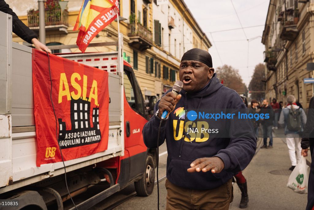 TURIN, ITALY, OCTOBER 30, 2026: Workers and demonstrators march through Turin during a nationwide general strike called by the Unione Sindacale di Base (USB) trade union. Protesters oppose war and rising living costs and demand protection for jobs and the right to strike. (Photo by Chiara Buldrini/JNA Press via Nexpher Images)
