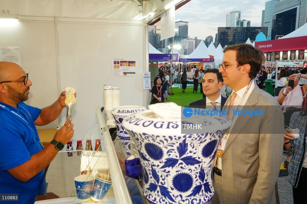 A general view of the Hong Kong Wine & Dine Festival 2026 at the Central Harbourfront Event Space in Hong Kong on October 29, 2026. The four-day festival, organised by the Hong Kong Tourism Board, features more than 340 booths showcasing wines and gourmet food from over 30 countries and regions. (Photo by Zulu Lo/TMHK via Nexpher Images)