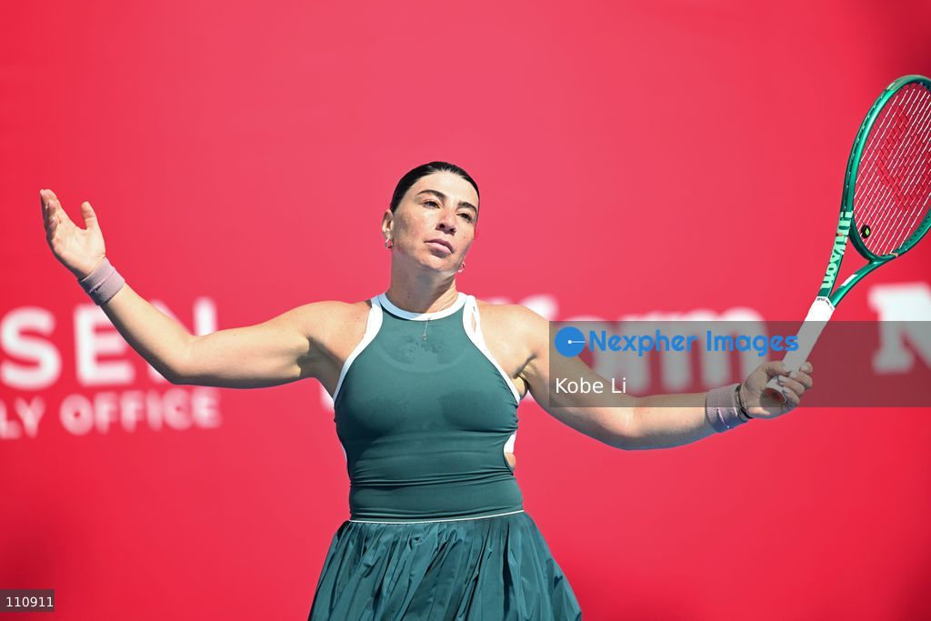 Ekaterine Gorgodze, a Georgian tennis player, during Qualifying of Hong Kong Tennis Open (WTA 250) on October 31, 2026 in Hong Kong. (Photo by Kobe Li/Nexpher Images)