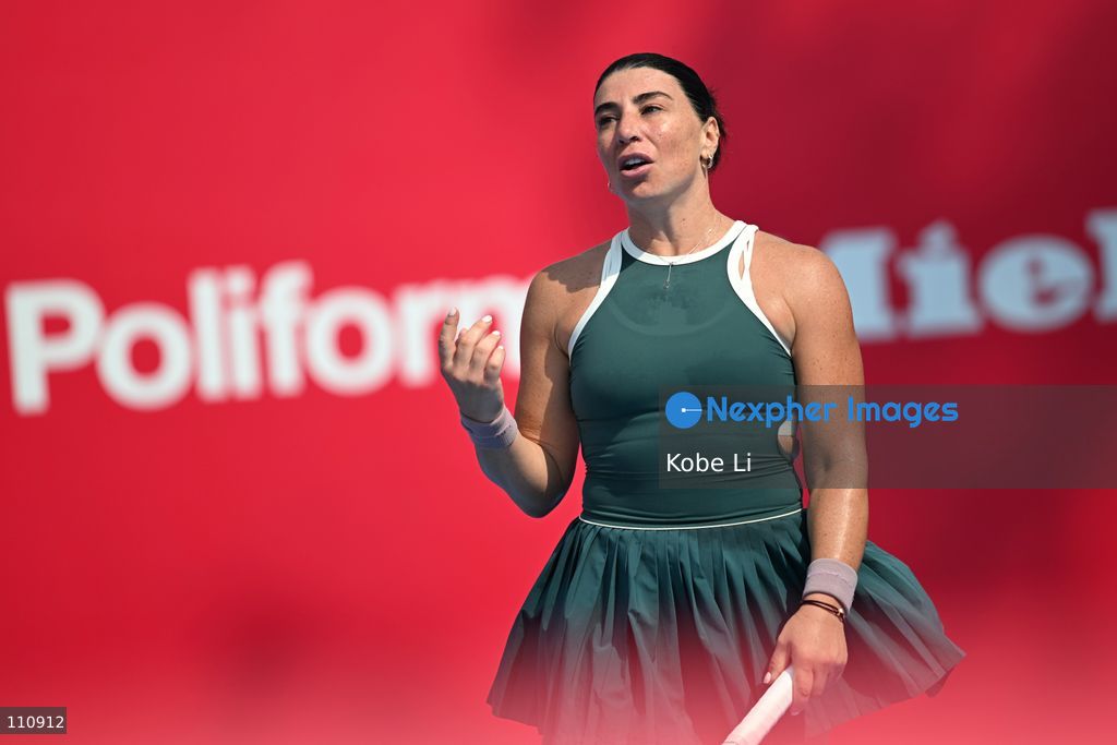 Ekaterine Gorgodze, a Georgian tennis player, during Qualifying of Hong Kong Tennis Open (WTA 250) on October 31, 2026 in Hong Kong. (Photo by Kobe Li/Nexpher Images)
