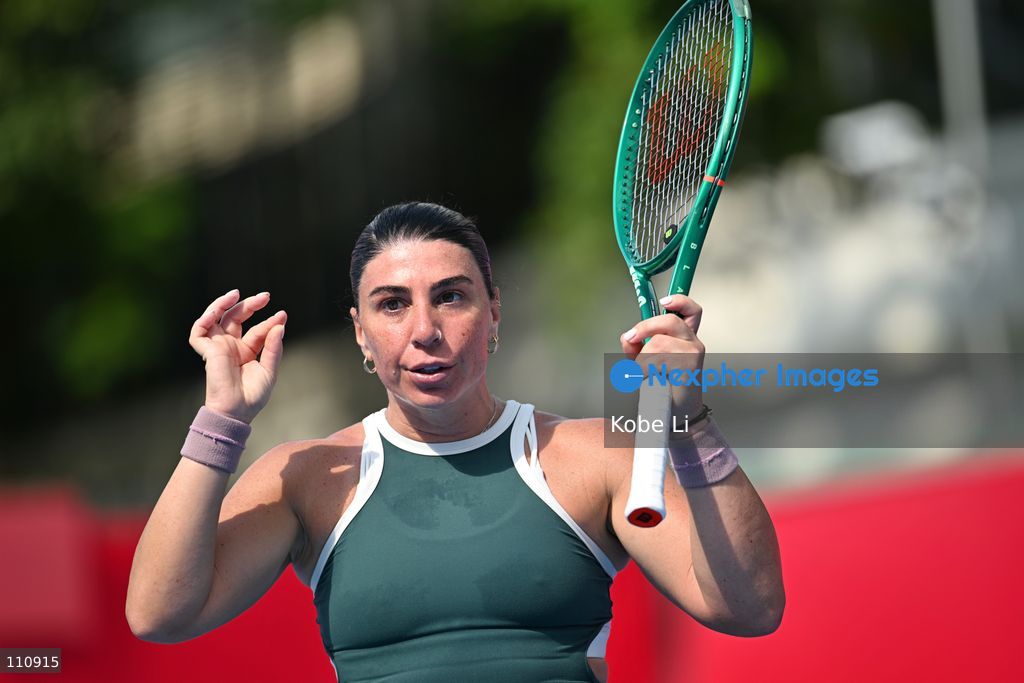 Ekaterine Gorgodze, a Georgian tennis player, during Qualifying of Hong Kong Tennis Open (WTA 250) on October 31, 2026 in Hong Kong. (Photo by Kobe Li/Nexpher Images)