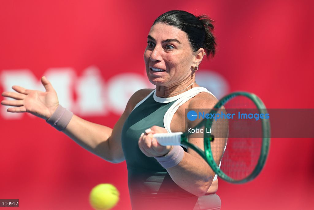 Ekaterine Gorgodze, a Georgian tennis player, during Qualifying of Hong Kong Tennis Open (WTA 250) on October 31, 2026 in Hong Kong. (Photo by Kobe Li/Nexpher Images)