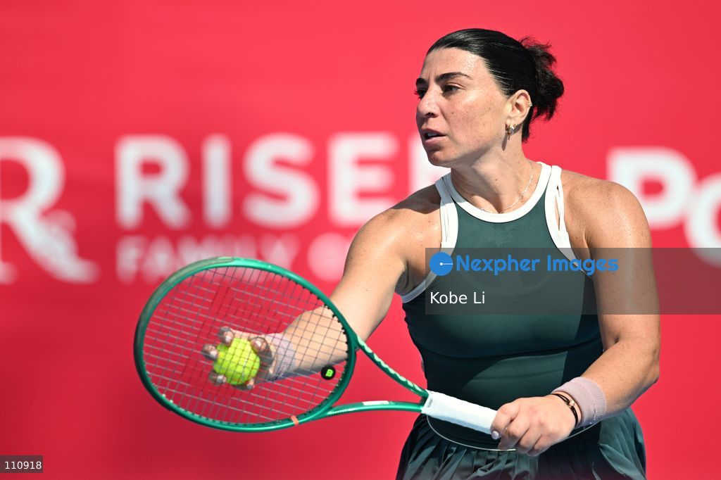 Ekaterine Gorgodze, a Georgian tennis player, during Qualifying of Hong Kong Tennis Open (WTA 250) on October 31, 2026 in Hong Kong. (Photo by Kobe Li/Nexpher Images)